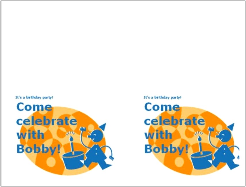 Microsoft Office Birthday Invitation Templates Free Download