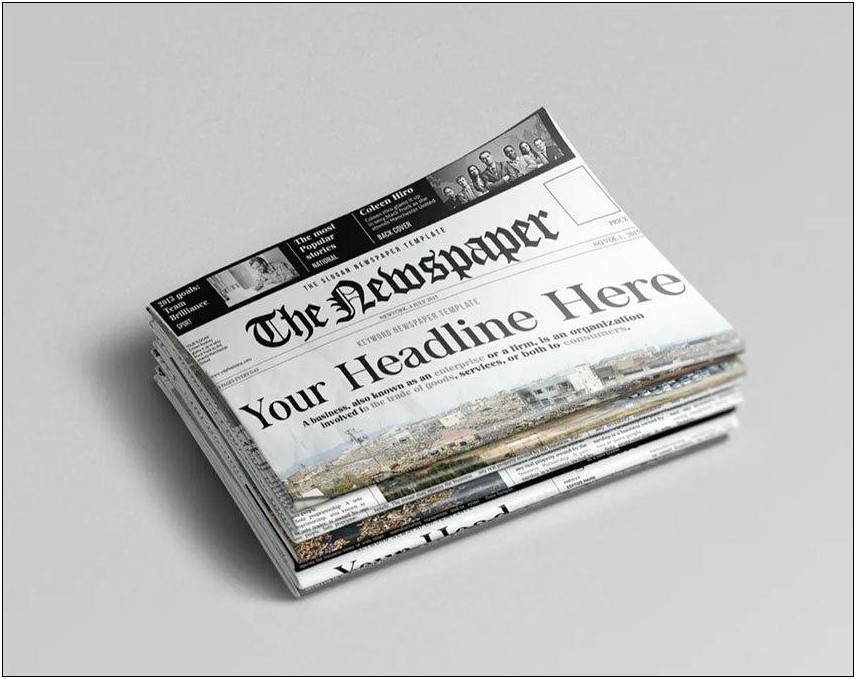 Microsoft Word Old Newspaper Template Free Download