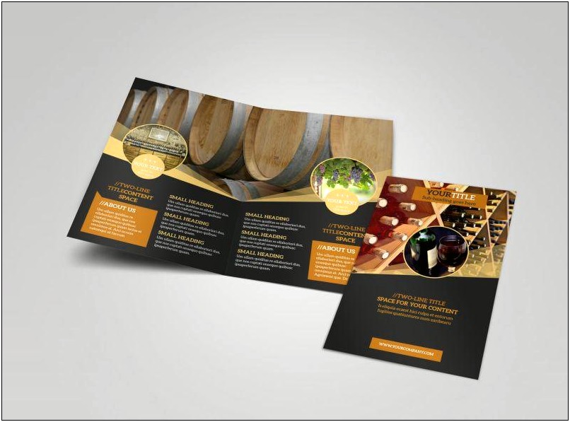 Microsoft Word Wine Tour Brochure Free Template