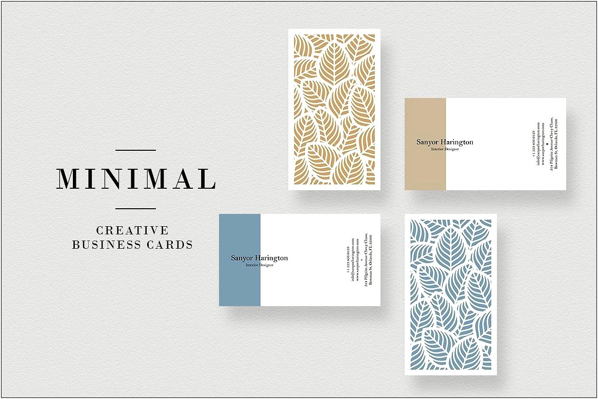 Minimalist Business Card Template Psd Free Download