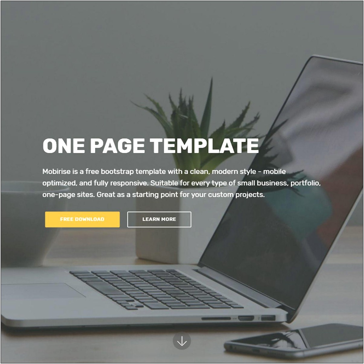 Mixer Responsive One Page Template Free Download