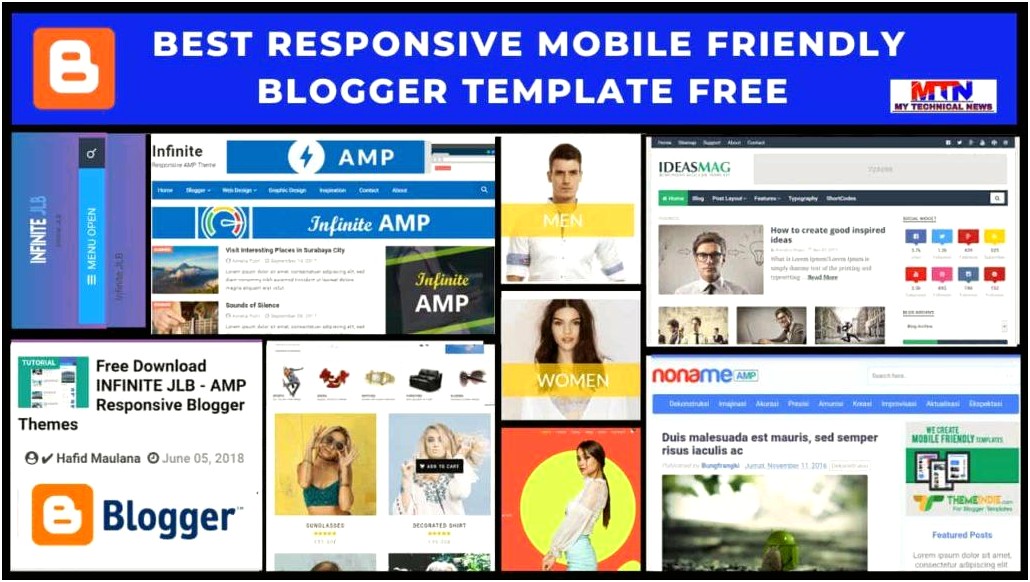Mobile Friendly Top Free Responsive Blogger Templates News