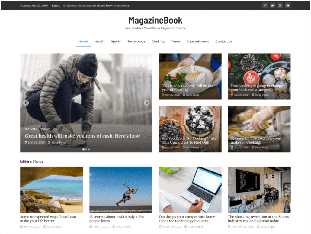 Modern Clutter Free Magazine Wordpress Themeforest Templates