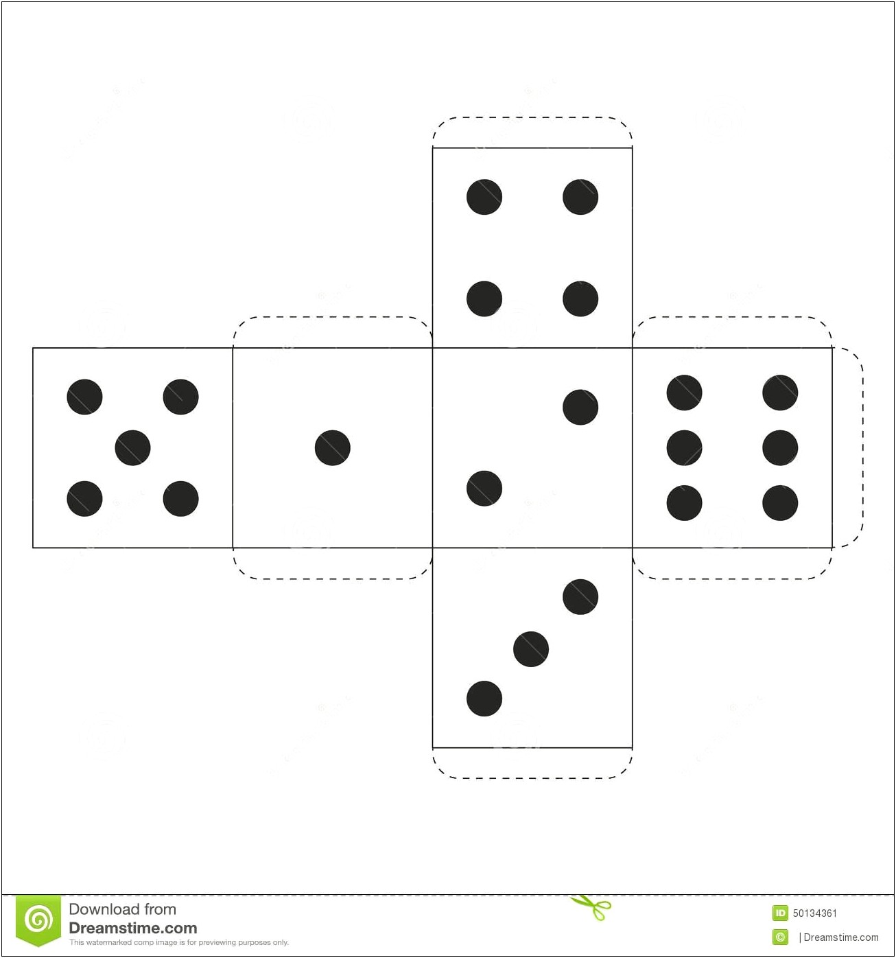 Money Dice Cube Template Us Free Download