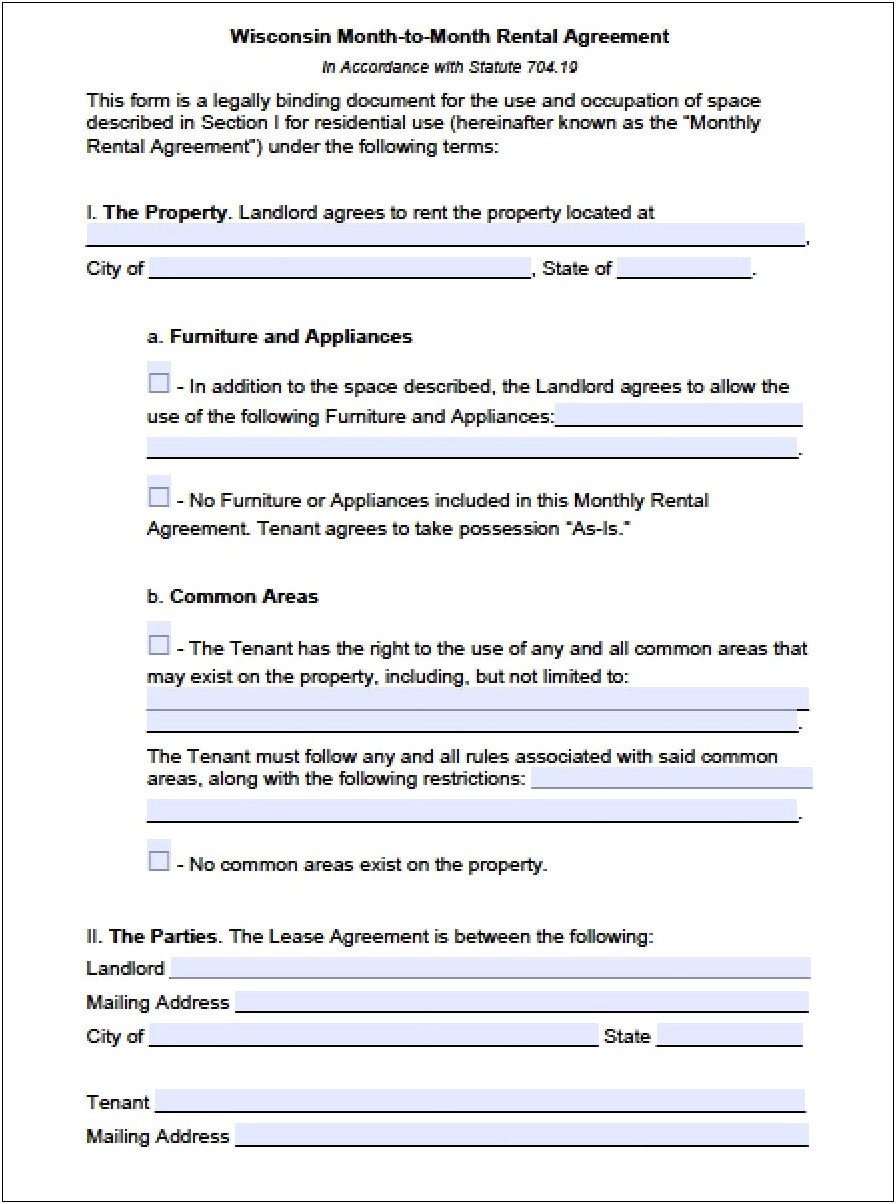 Month To Month Rental Agreement Virginia Template Free