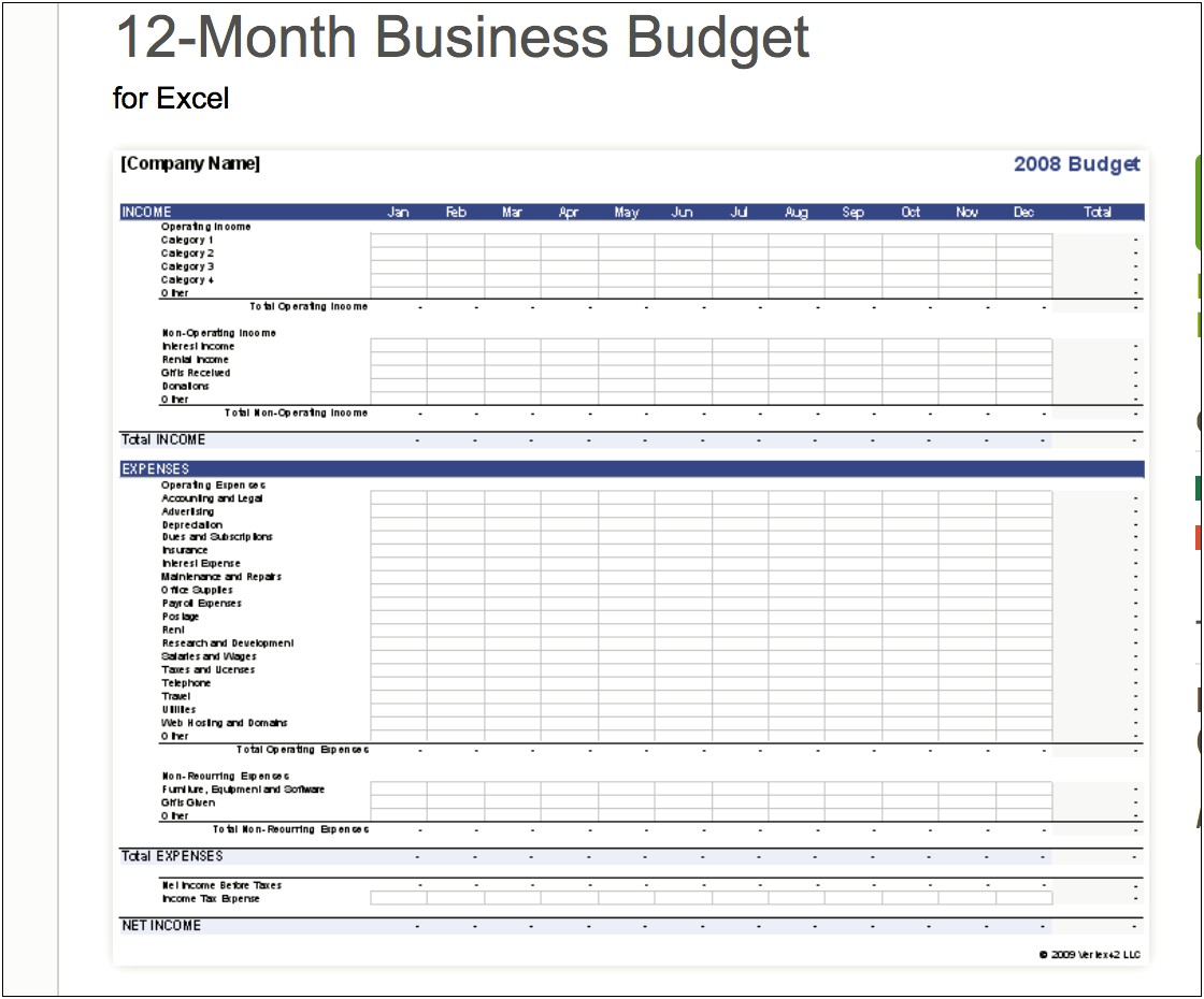 Monthly Income And Expenditure Template Excel Free