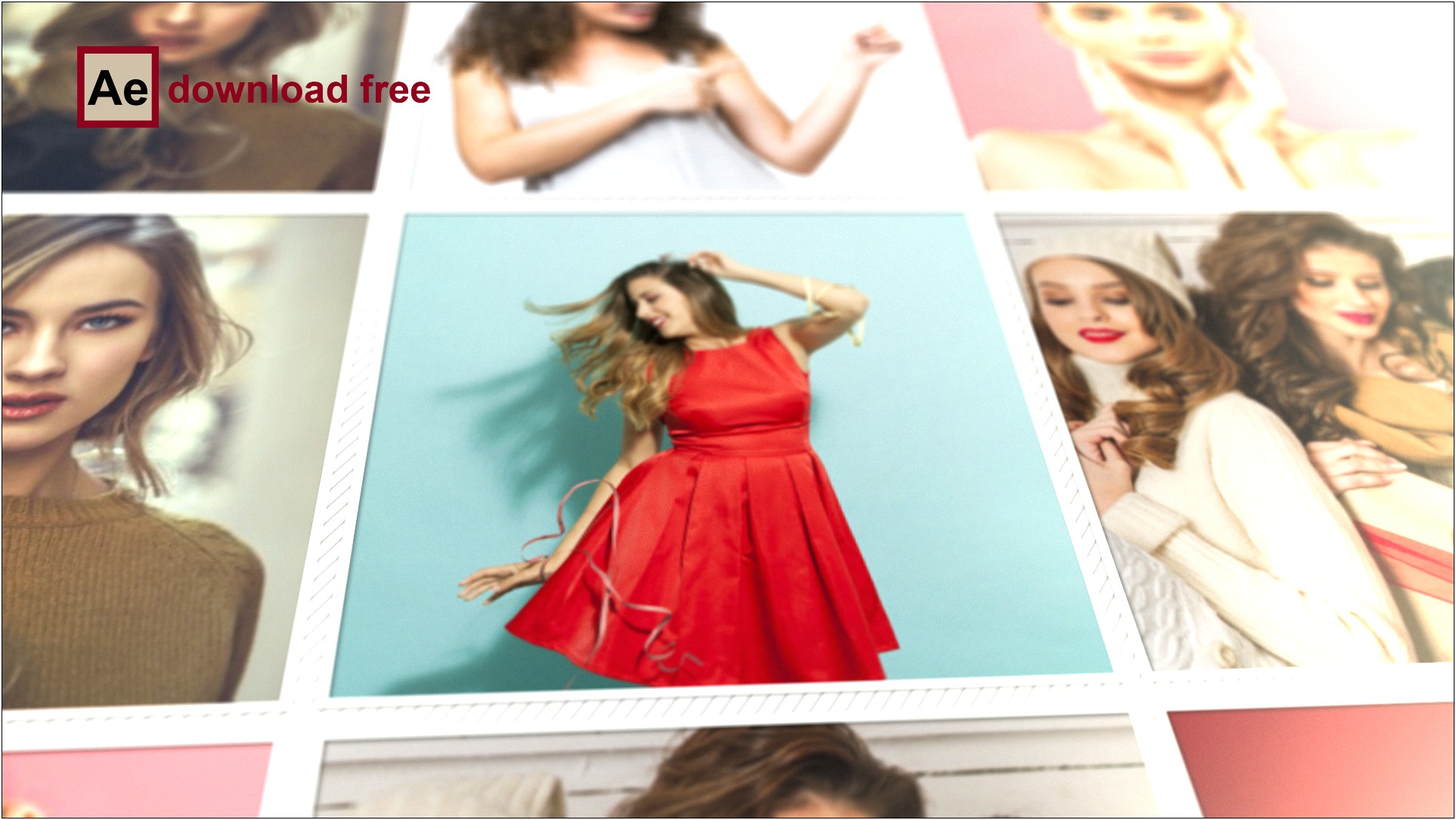 Mosaic Photo Reveal After Effects Template Free Download