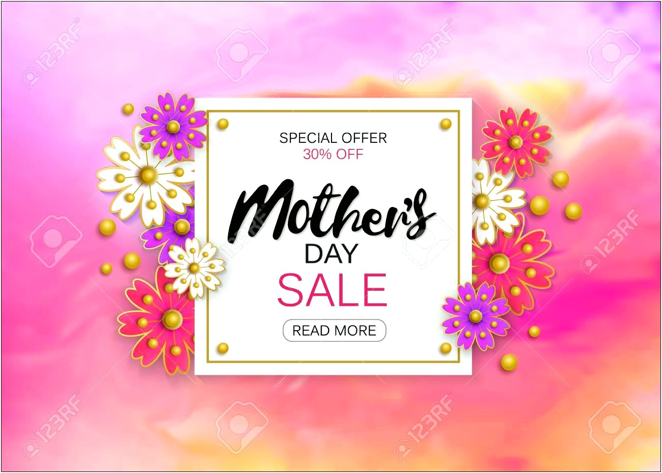 Mother's Day Sale Flyer Template Free