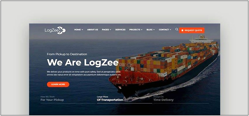 Movers Packers Logistics Transportation Html Template Free Download