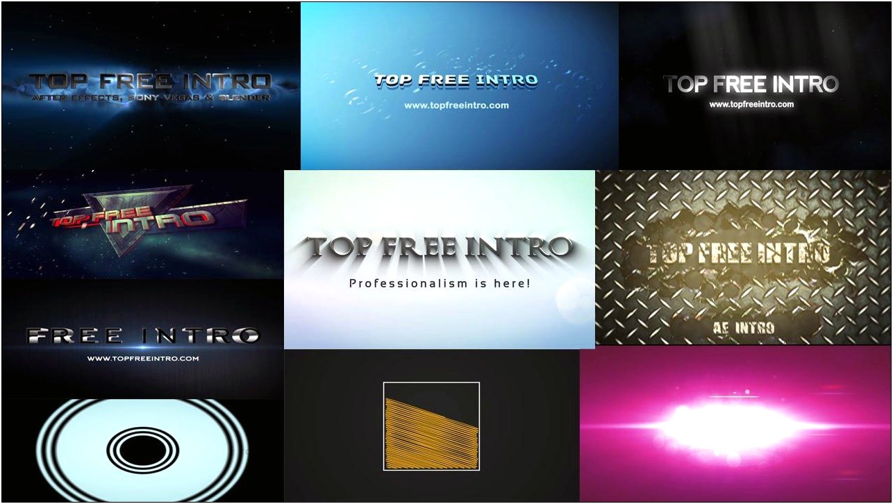 Movie Intro Templates After Effects Free
