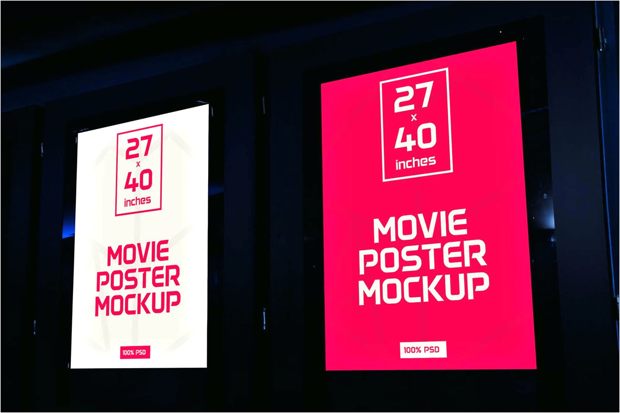Movie Poster Photoshop Template Free Download