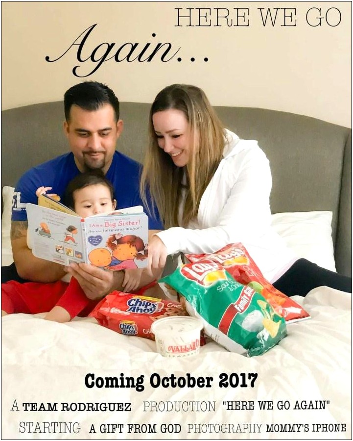 Movie Poster Pregnancy Announcement Template Free
