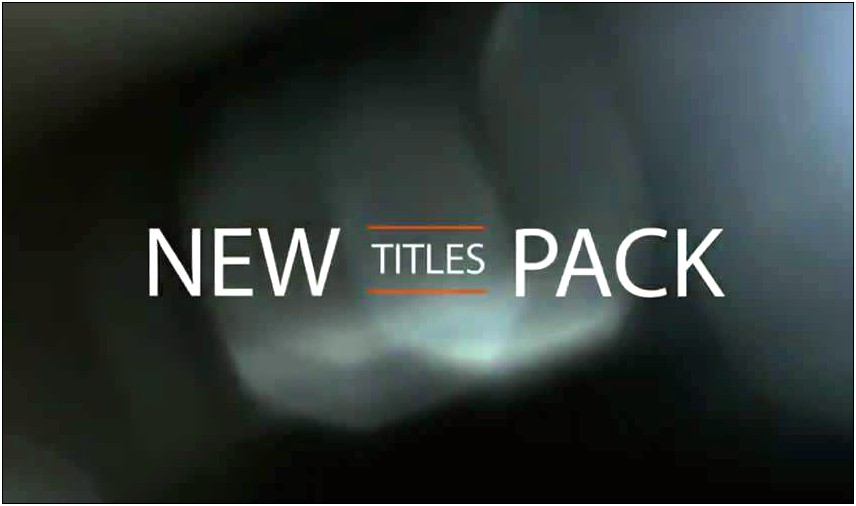 Movie Title After Effects Template Free Download
