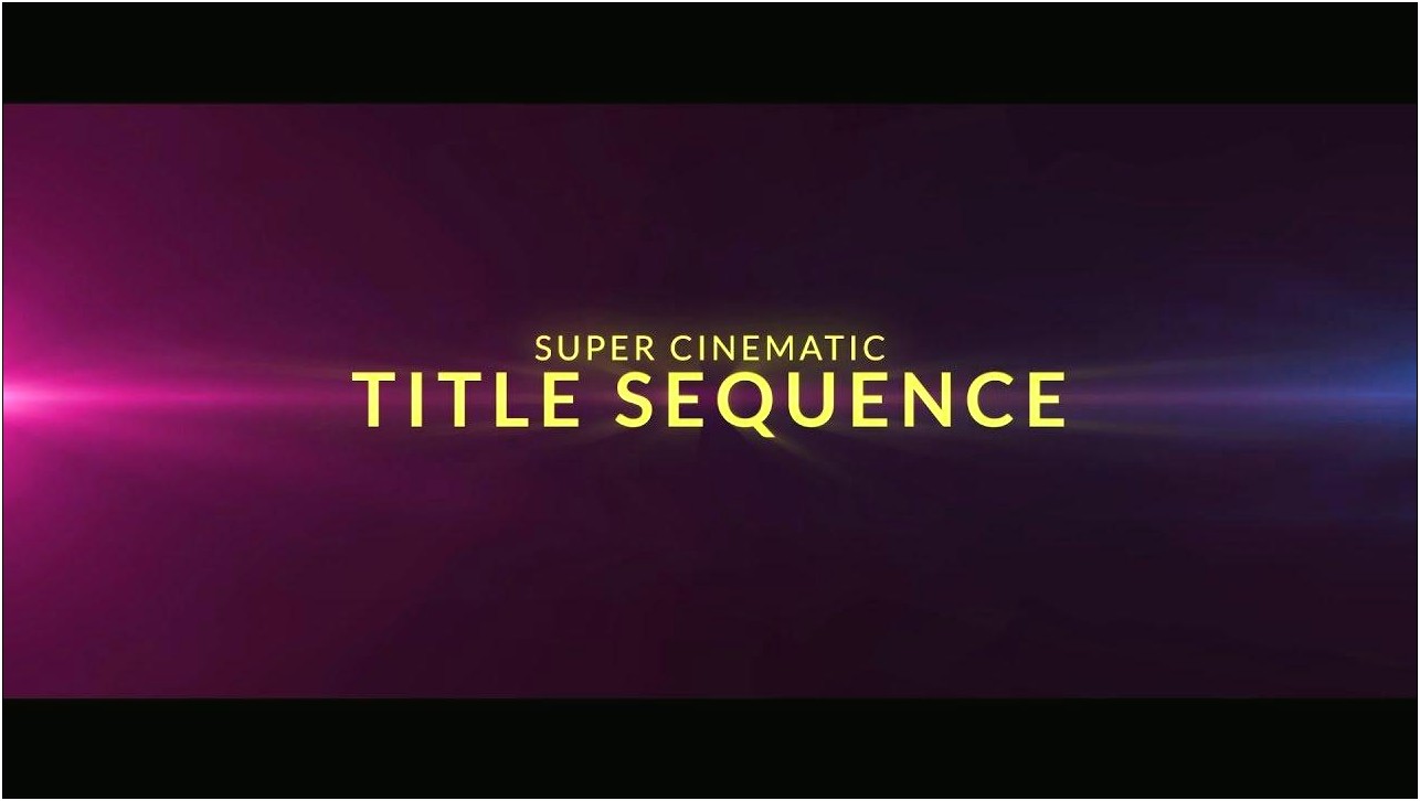 Movie Trailer Template After Effects Project Free Download