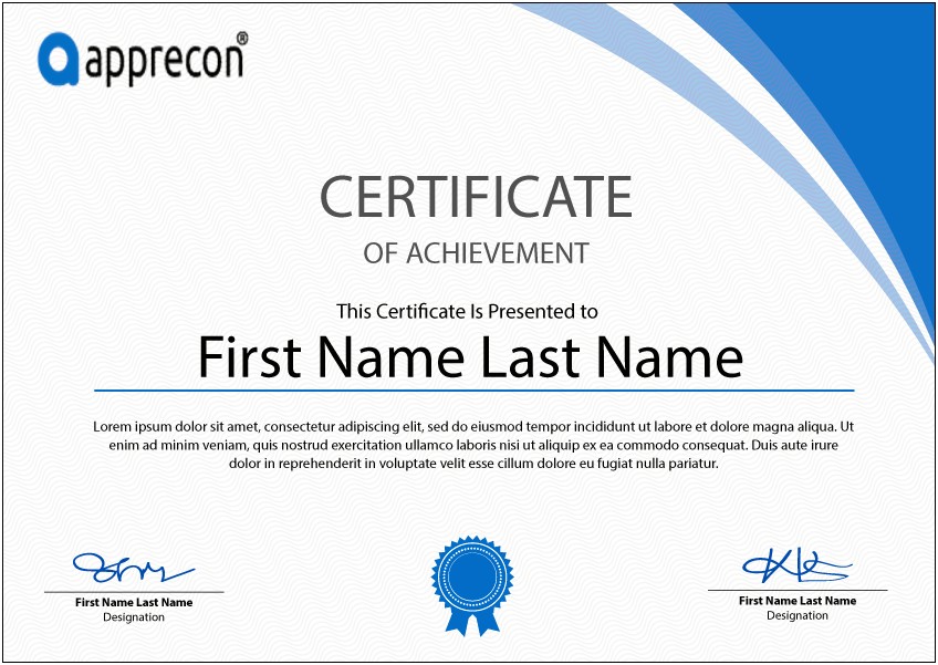Ms Word Certificate Template Free Download