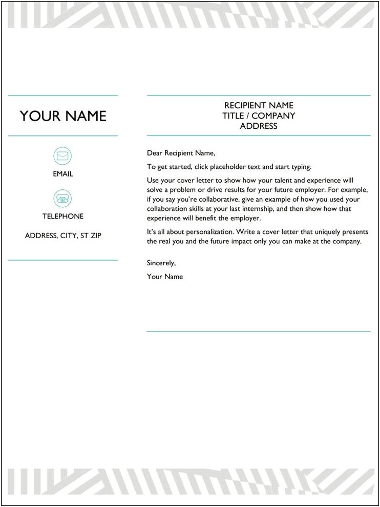 Ms Word Cover Letter Templates Free Download