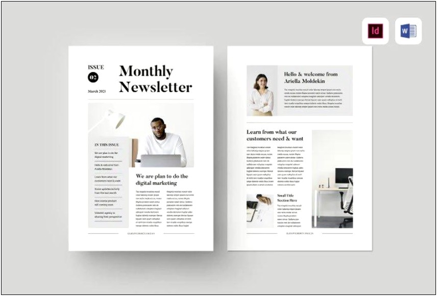 Ms Word Newsletter Templates Free Download