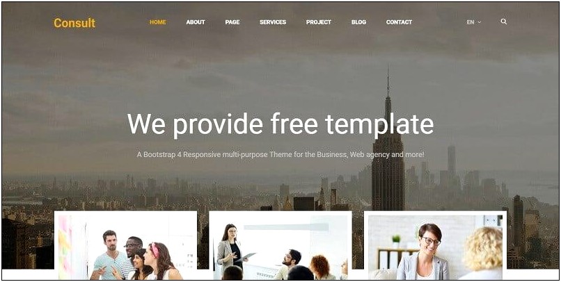 Multi Page Bootstrap 4 Template Free Download