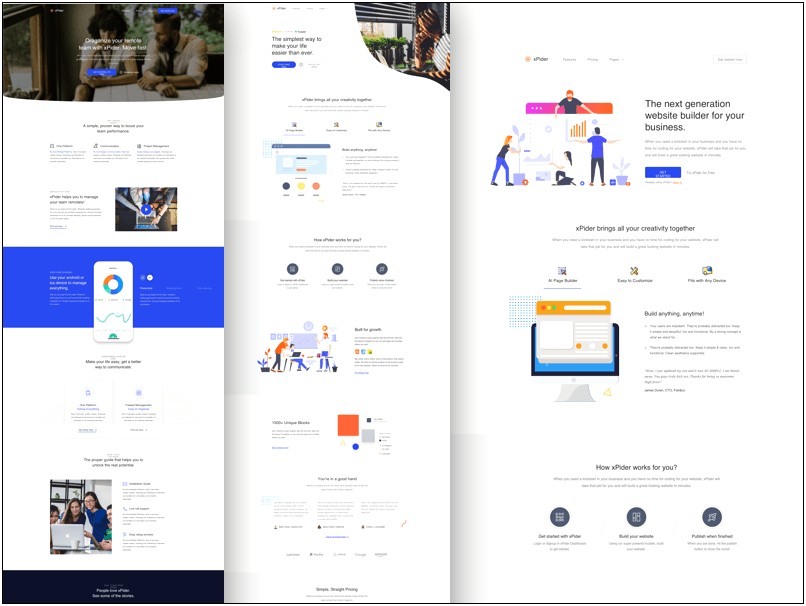 Muse Landing Page Templates Free One Page