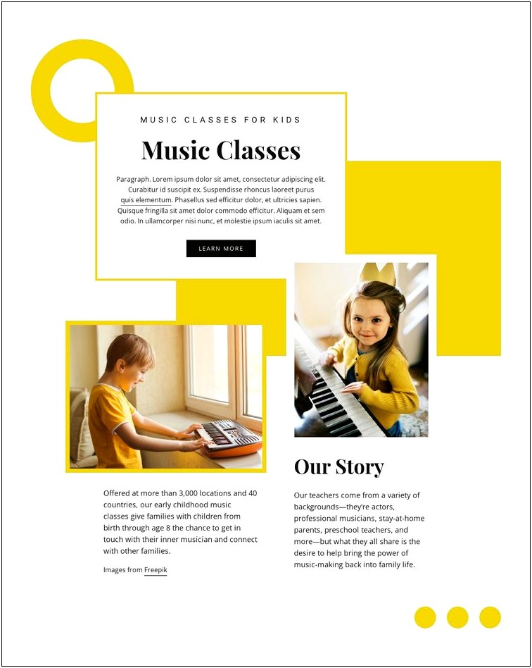Music Brochure For Parents And Families Free Templates