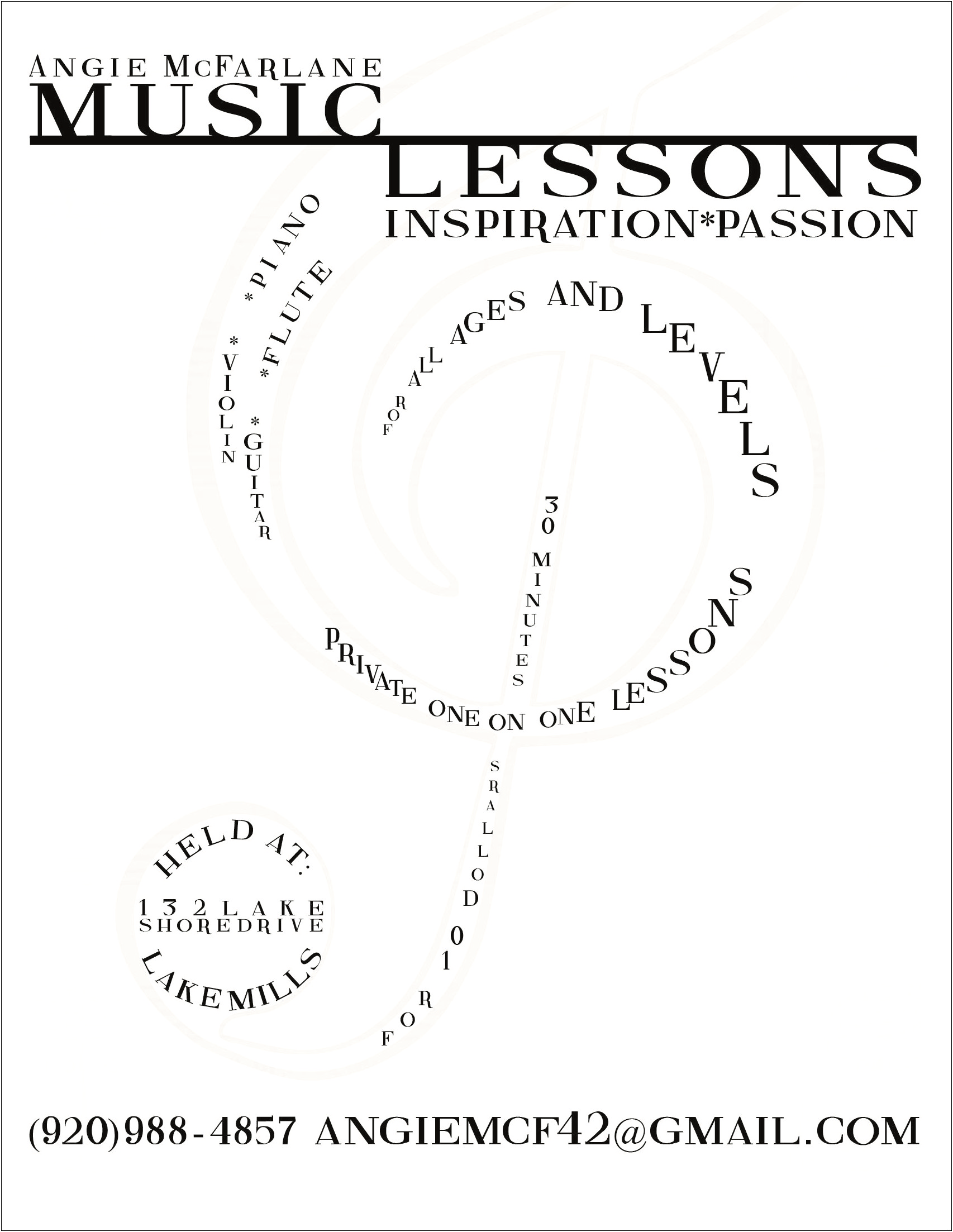 Music Lesson Flyer Templates Free Word