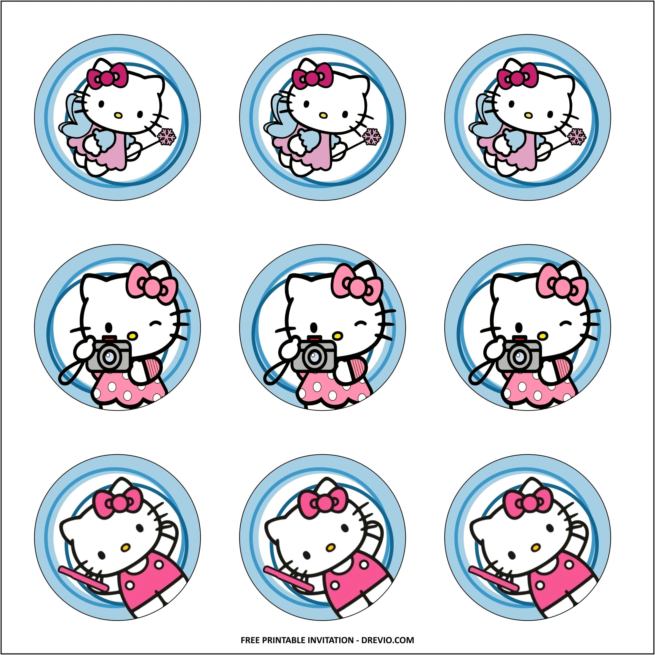 Name Tag Template Free Printable Hello Kitty