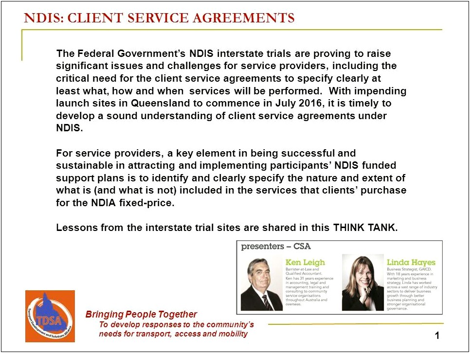 Ndis Service Agreement Template Free Download