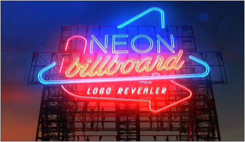 Neon Sign After Effects Template Free