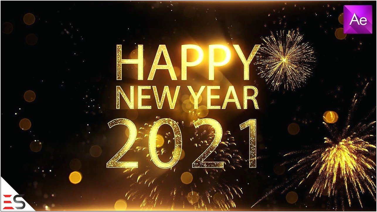 New Year Countdown After Effects Free Template