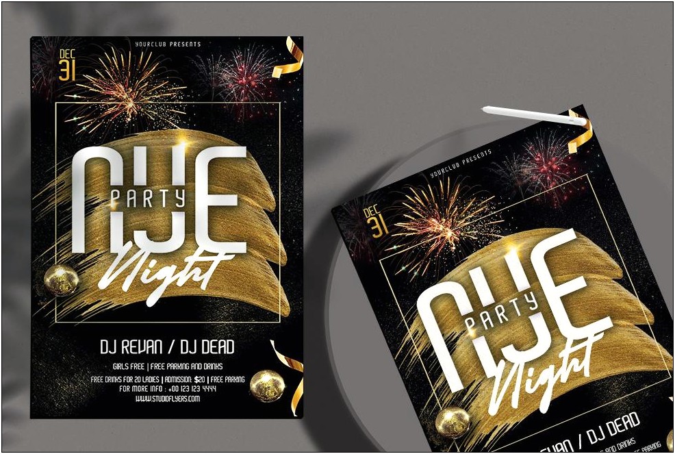 New Year Eve Flyer Templates Free