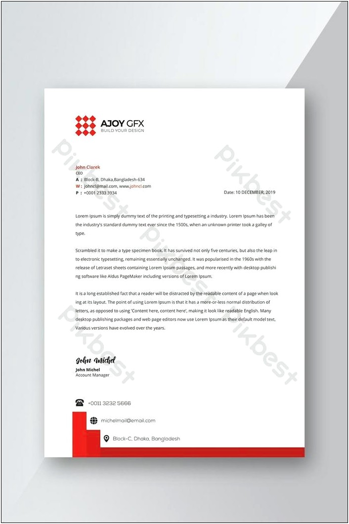 New Year's Letterhead Templates Free