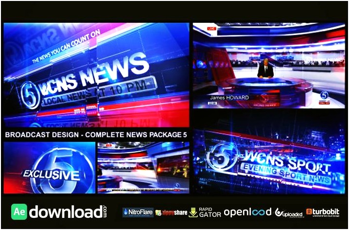 News Broadcast Template After Effects Free