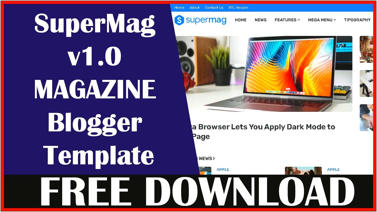 News Mag Responsive Magazine Blogger Template Free