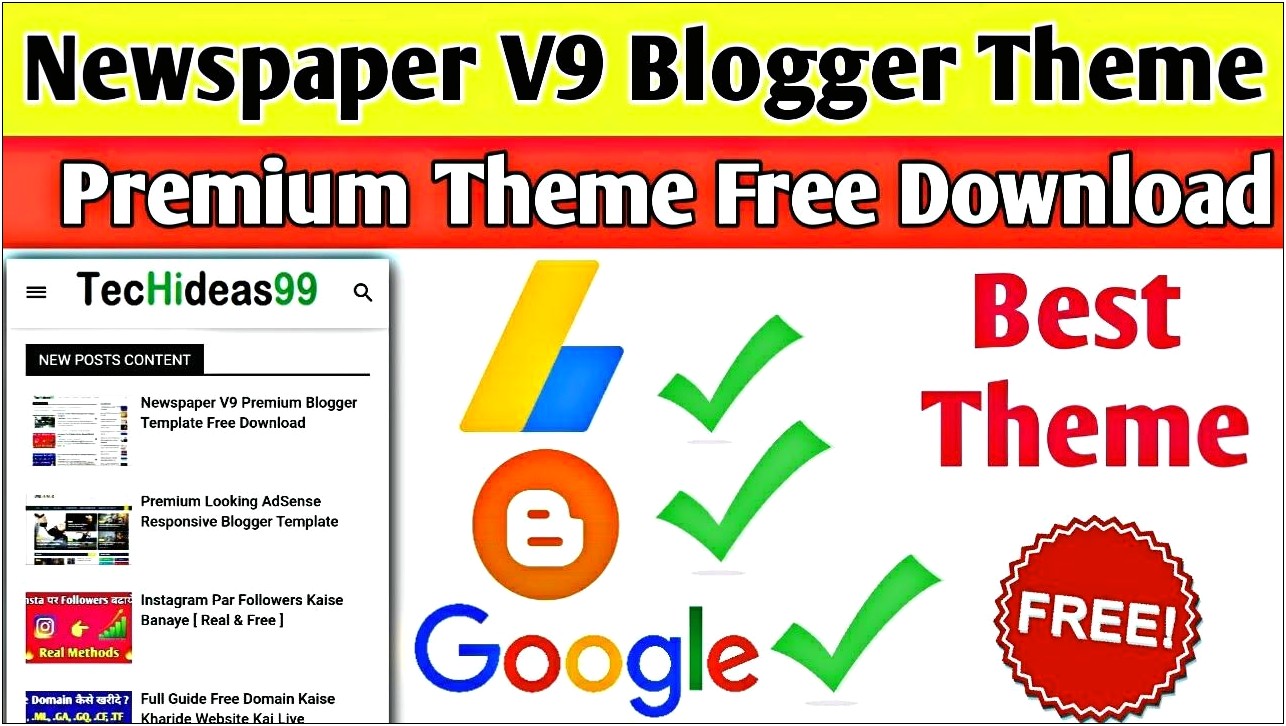 Newspaper 9 Blogger Template Free Download