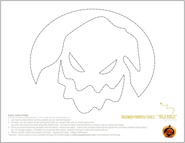 Nightmare Before Christmas Pumpkin Carving Templates Free