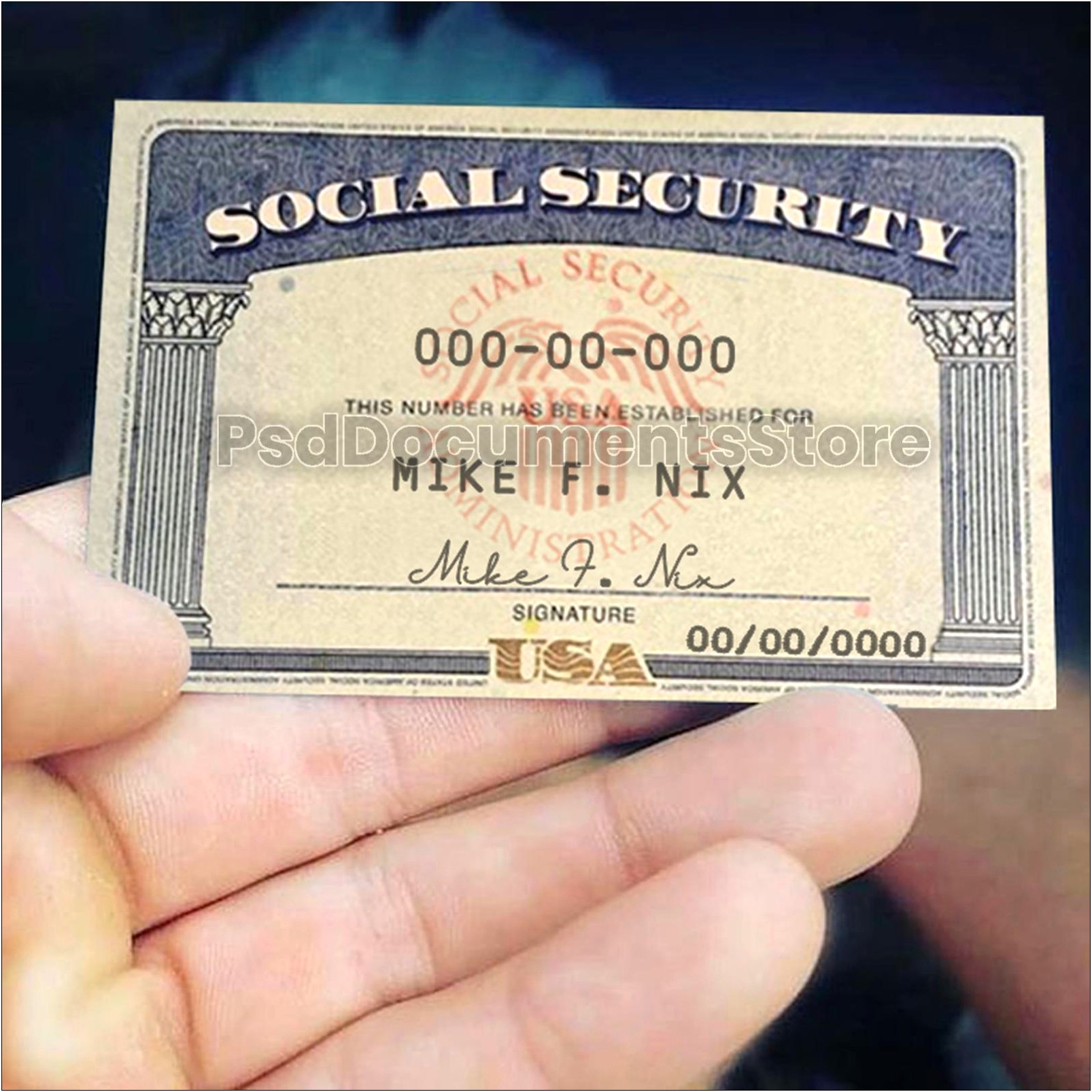 Novelty Social Security Card Template Download Free