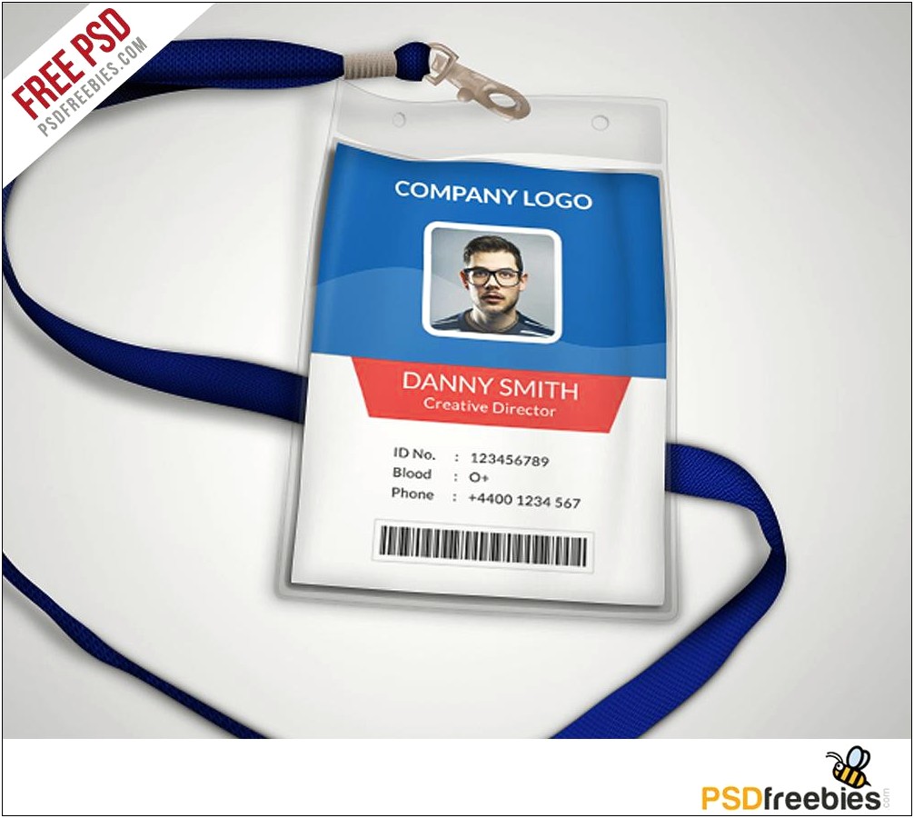 Office Id Card Template Psd Free Download