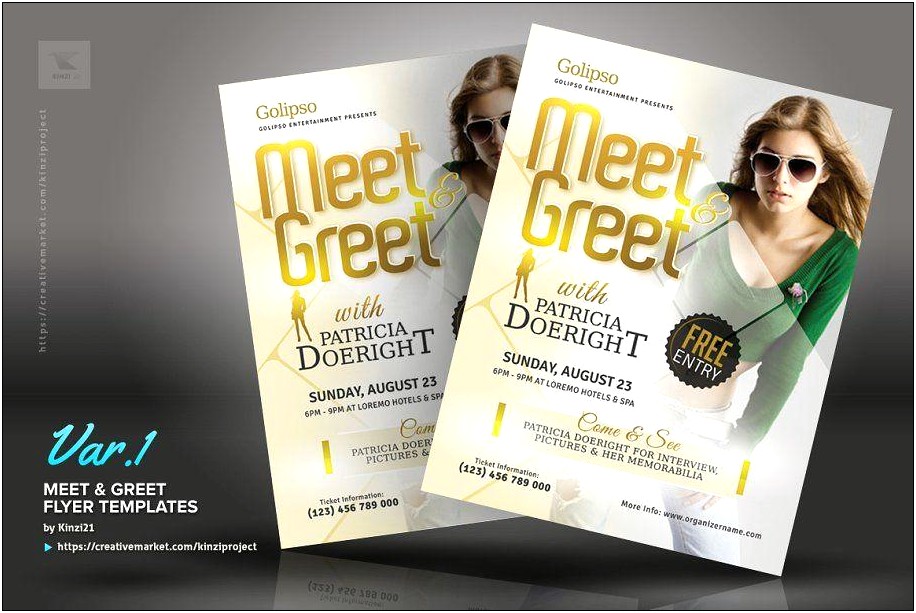 Office Meet And Greet Flyer Template Free