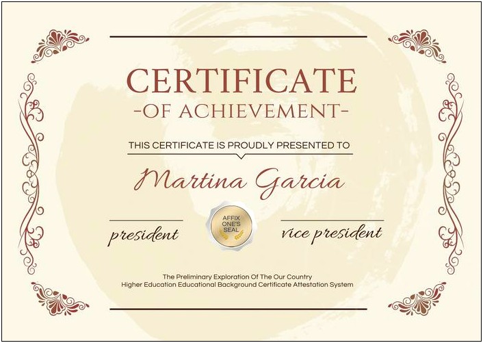 Old Fashion Certificate Template Free Download Psd