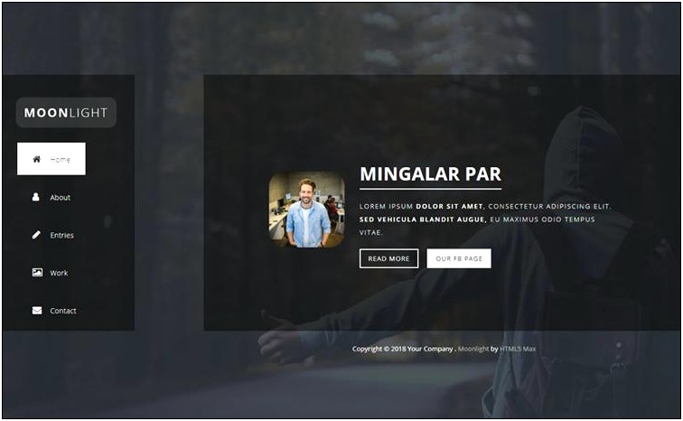 One Page Bootstrap Html Template Free