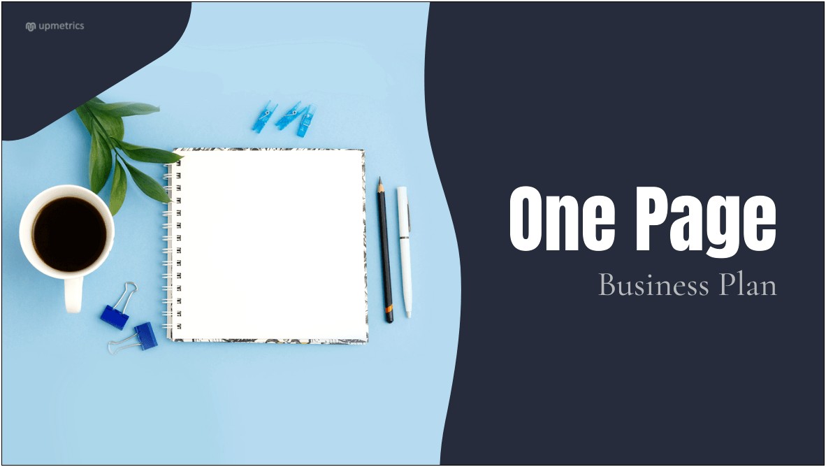 One Page Business Plan Template Free Pdf