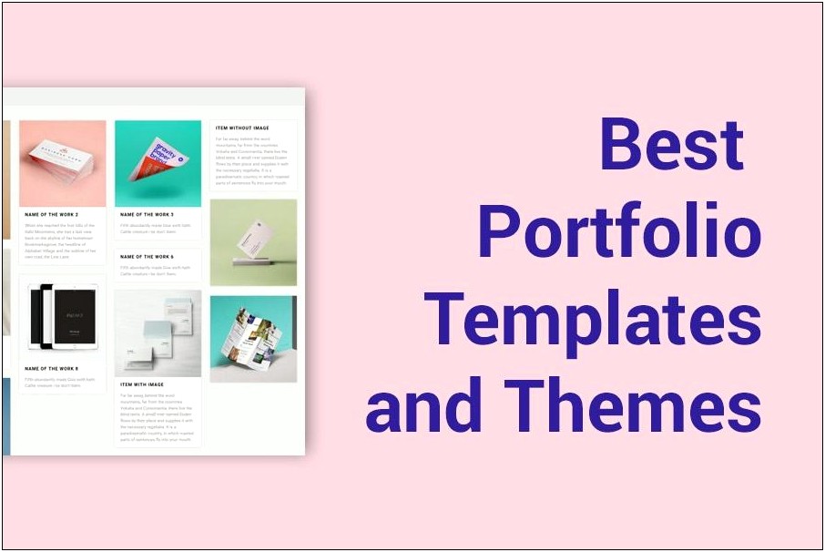 One Page Portfolio Template Free Download