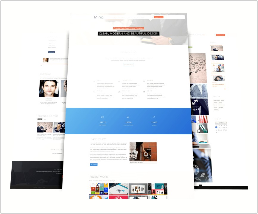One Page Profile Template Free Download