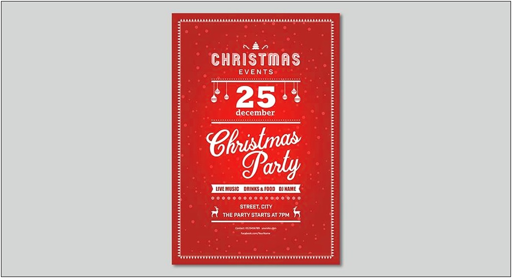 Online Christmas Party Invitation Templates Free