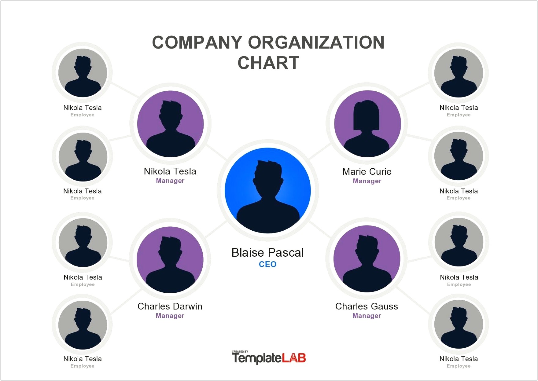 Organizational Chart With Responsibilities Template Free Download
