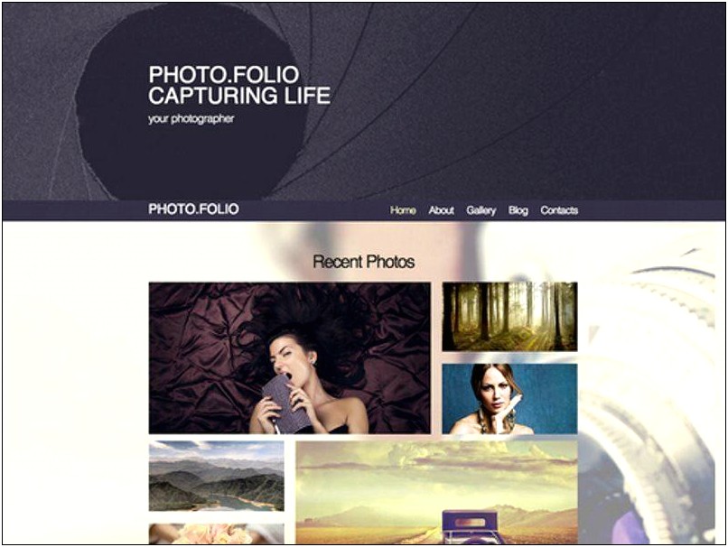 Oyster Creative Photography Html Template Free Download