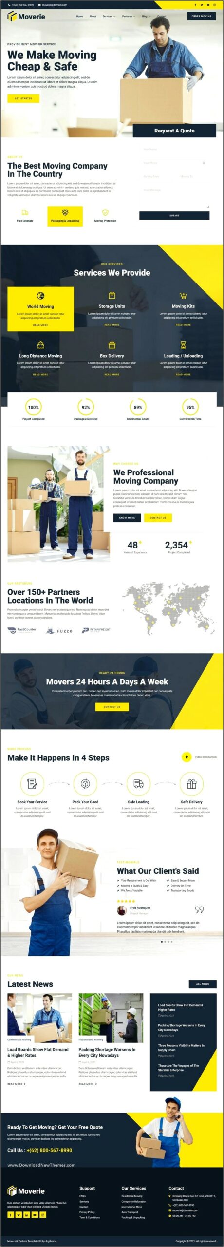 Packers And Movers Html Templates Free Download