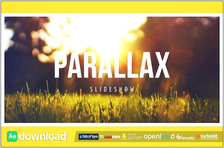 Parallax Slideshow After Effects Template Free