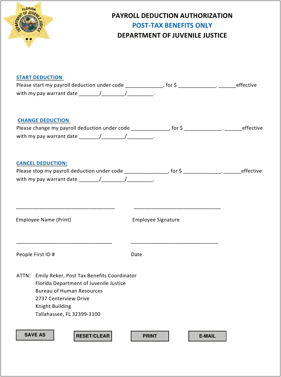Payroll Deduction Authorization Form Template Free