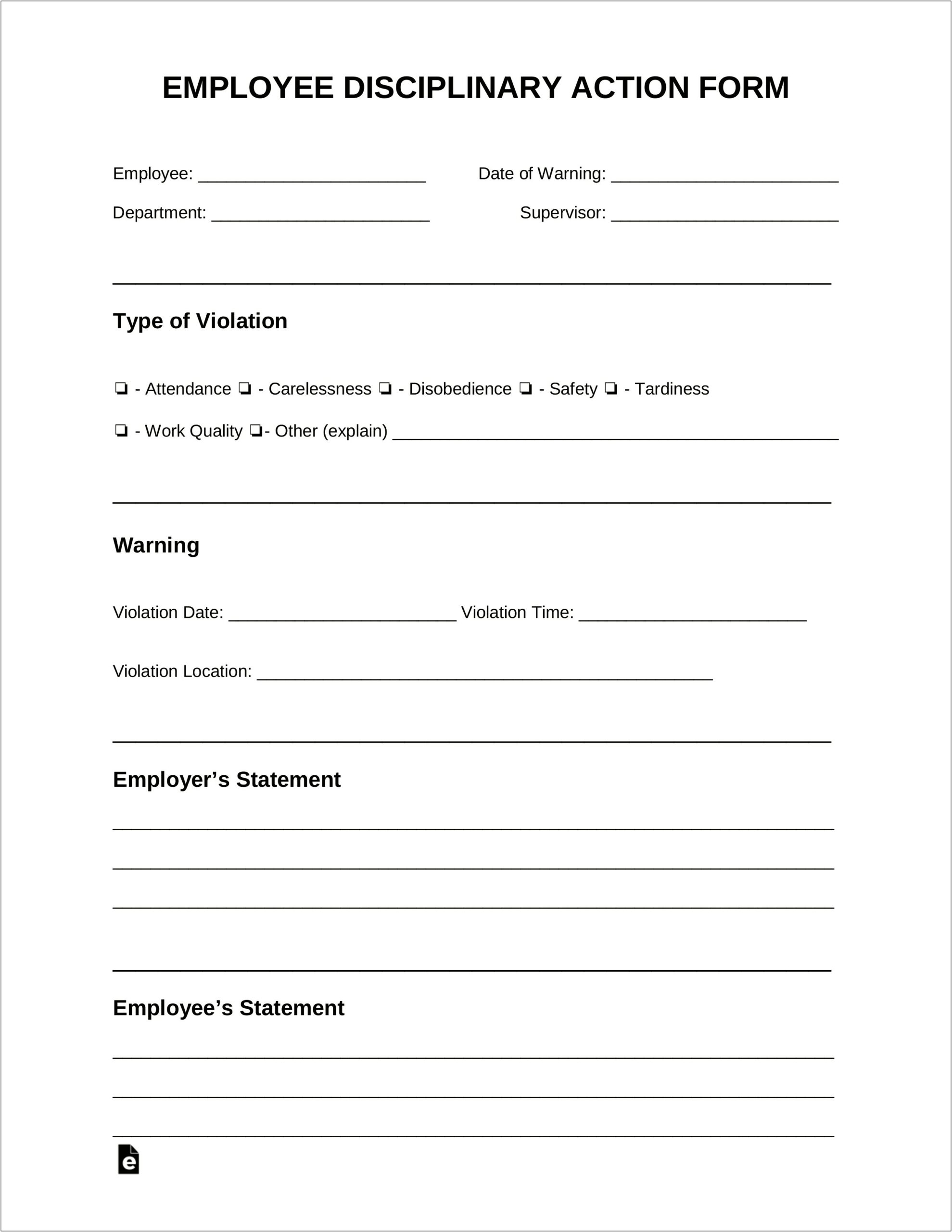 Personnel Action Form Template Word Free